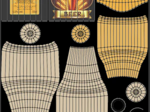 Generic Beer Bottle 3D Model