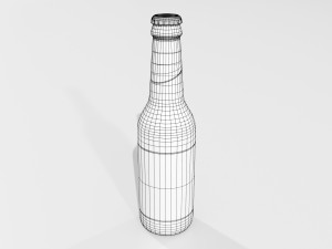 Generic Beer Bottle 3D Model