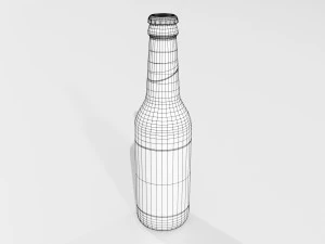 Generic Beer Bottle 3D Model