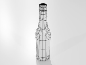 Generic Beer Bottle 3D Model