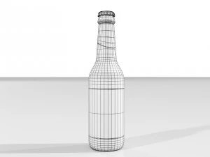 Generic Beer Bottle 3D Model