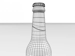 Generic Beer Bottle 3D Model