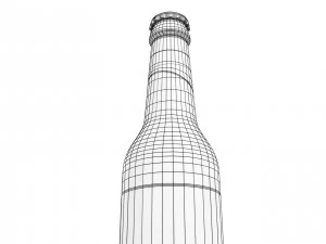 Generic Beer Bottle 3D Model