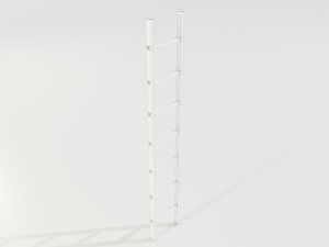 Aluminum Ladder 3D Model
