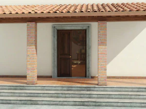 Італійська сільська церква 3D Модель