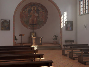 Italian Country Church Modelo 3D
