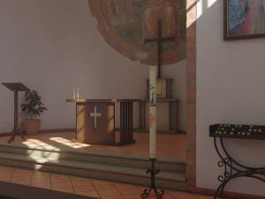 Italian Country Church Modelo 3D