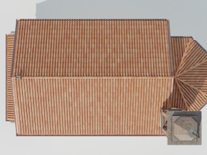 Italian Country Church Modelo 3D