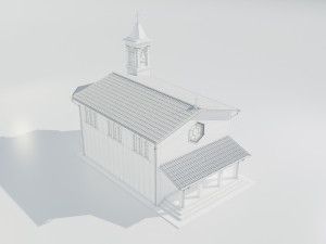 Italian Country Church Modelo 3D