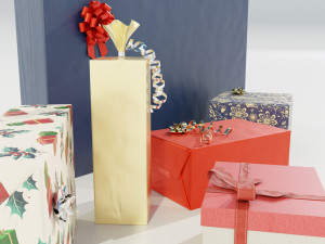 Christmas Gifts 3D Model