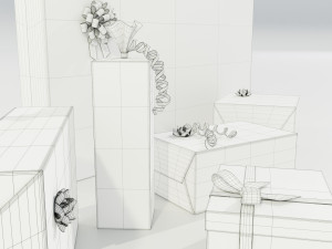Christmas Gifts 3D Model