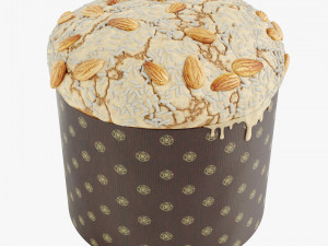 Panettone Christmas Cake Modello 3D
