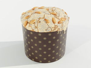 Panettone Christmas Cake Model 3D
