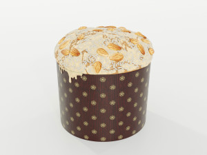 Panettone Christmas Cake Model 3D