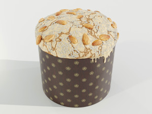 Panettone Christmas Cake Model 3D