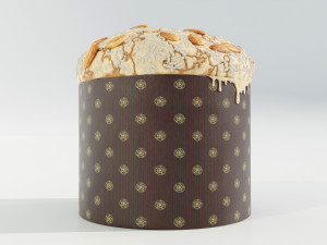 Panettone Christmas Cake Model 3D
