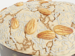 Panettone Christmas Cake Model 3D