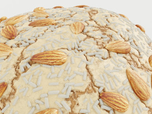 Panettone Christmas Cake Model 3D