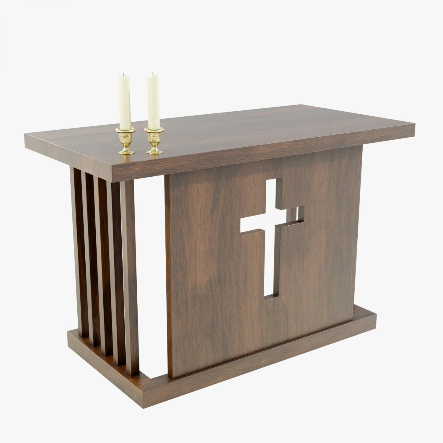Wooden Altar 3D Model .c4d .max .obj .3ds .fbx .stl .blend 
