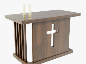 Wooden Altar Modelo 3D