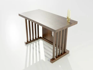 Wooden Altar 3D Model
