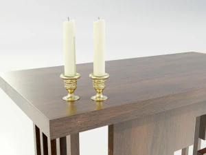 Wooden Altar 3D Model