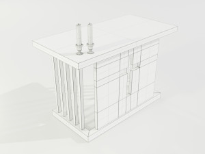 Wooden Altar 3Dモデル