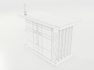 Wooden Altar 3Dモデル