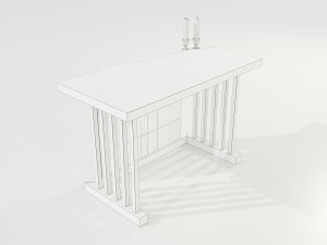 Wooden Altar 3Dモデル