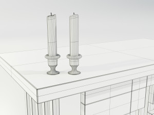 Wooden Altar 3Dモデル