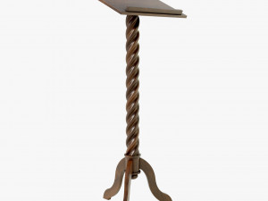 Wooden Lectern 3D Model