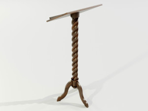 Wooden Lectern Modello 3D