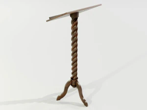 Wooden Lectern 3D Model