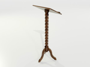 Wooden Lectern Modello 3D