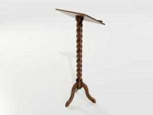 Wooden Lectern 3D Model