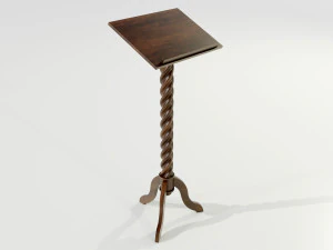 Wooden Lectern 3D Model