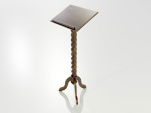 Wooden Lectern Modello 3D