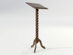 Wooden Lectern Modello 3D