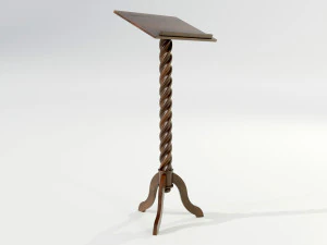 Wooden Lectern 3D Model