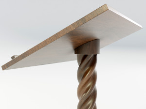 Wooden Lectern Modello 3D