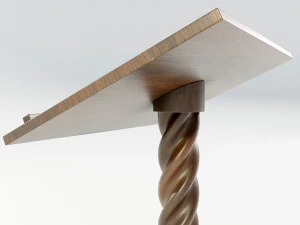 Wooden Lectern 3D Model