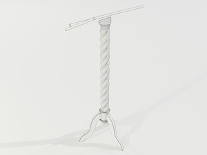 Wooden Lectern Modello 3D