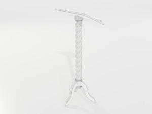 Wooden Lectern Modello 3D