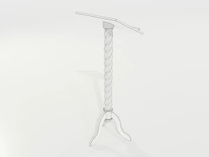 Wooden Lectern 3D Model