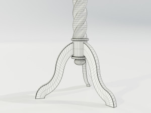 Wooden Lectern Modello 3D