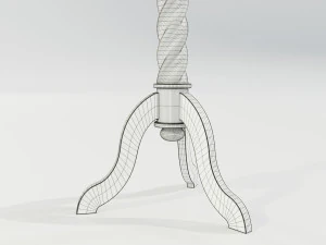 Wooden Lectern 3D Model