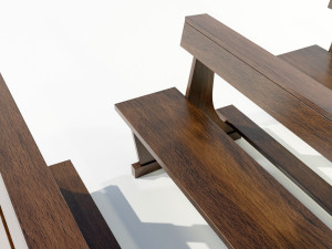 Wooden Church Benches 3D Model