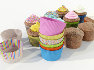 Cupcakes Collection Modelo 3D