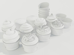 Cupcakes Collection Modelo 3D