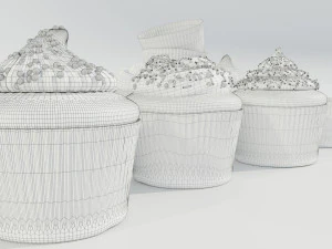 Kolekcja babeczek Model 3D